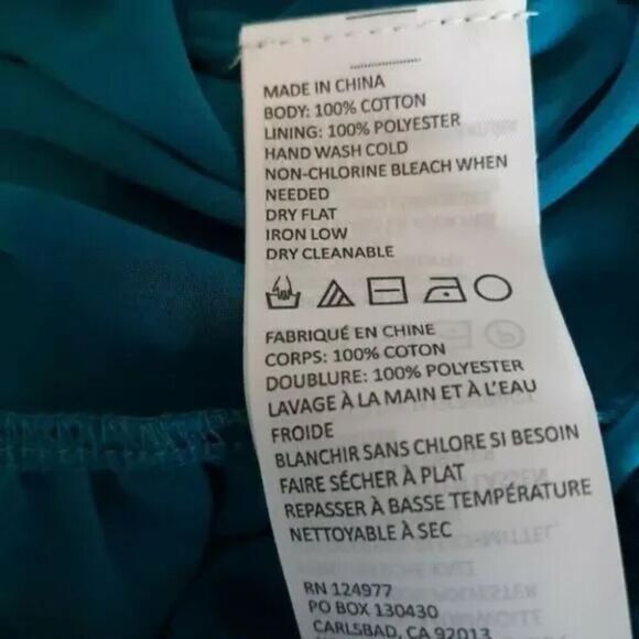 Prana Ellery Sweater Womens Small Mosaic Blue V-Neck Open Knit Ruffled Hem NWT - Picture 10 of 11